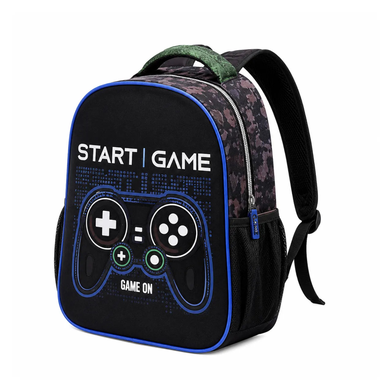 Mochila de Costas Start Game Preta Infantil Denlex