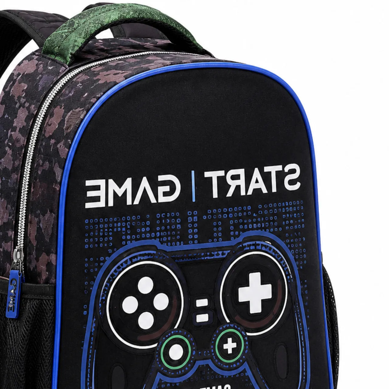Mochila de Costas Start Game Preta Infantil Denlex
