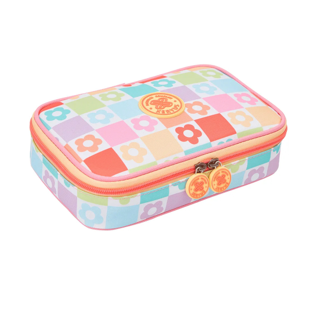 Kit Mochila de Rodinhas College Daisy com Lancheira e Estojo