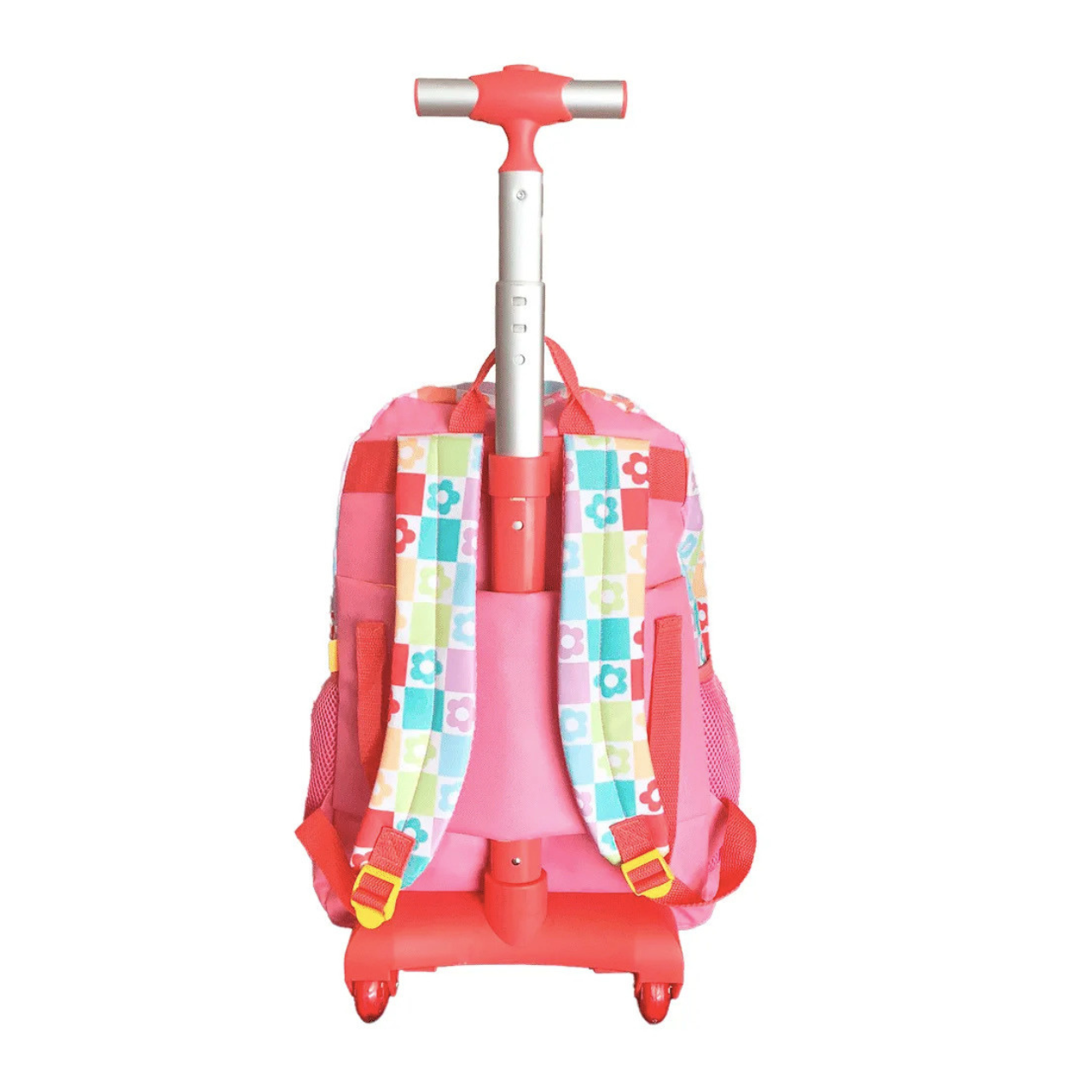 Kit Mochila de Rodinhas College Daisy com Lancheira e Estojo