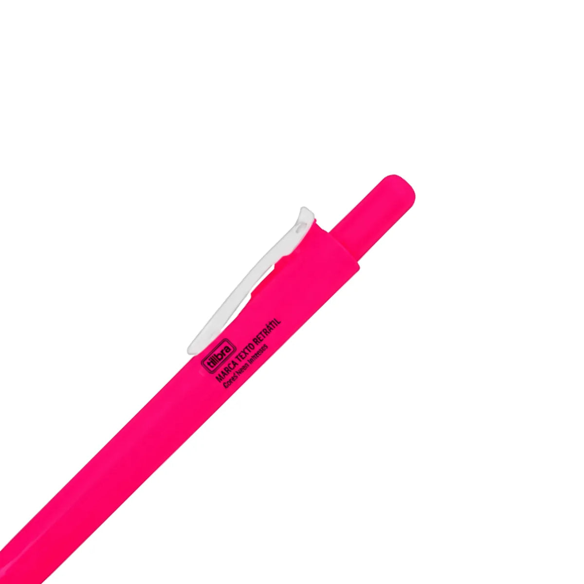 Marca Texto Retrátil Neon Rosa Tilibra