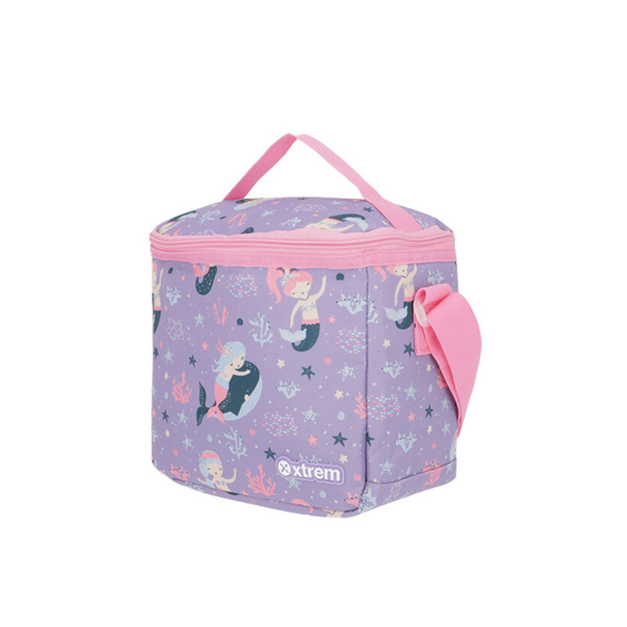 Kit Mochila de Rodas Sereia com Lancheira e Estojo