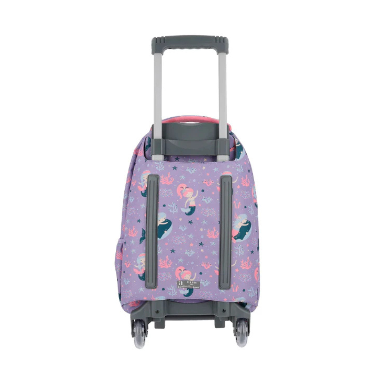 Kit Mochila de Rodas Sereia com Lancheira e Estojo
