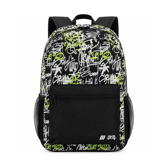 Mochila de Costas Skate Preta Juvenil Denlex