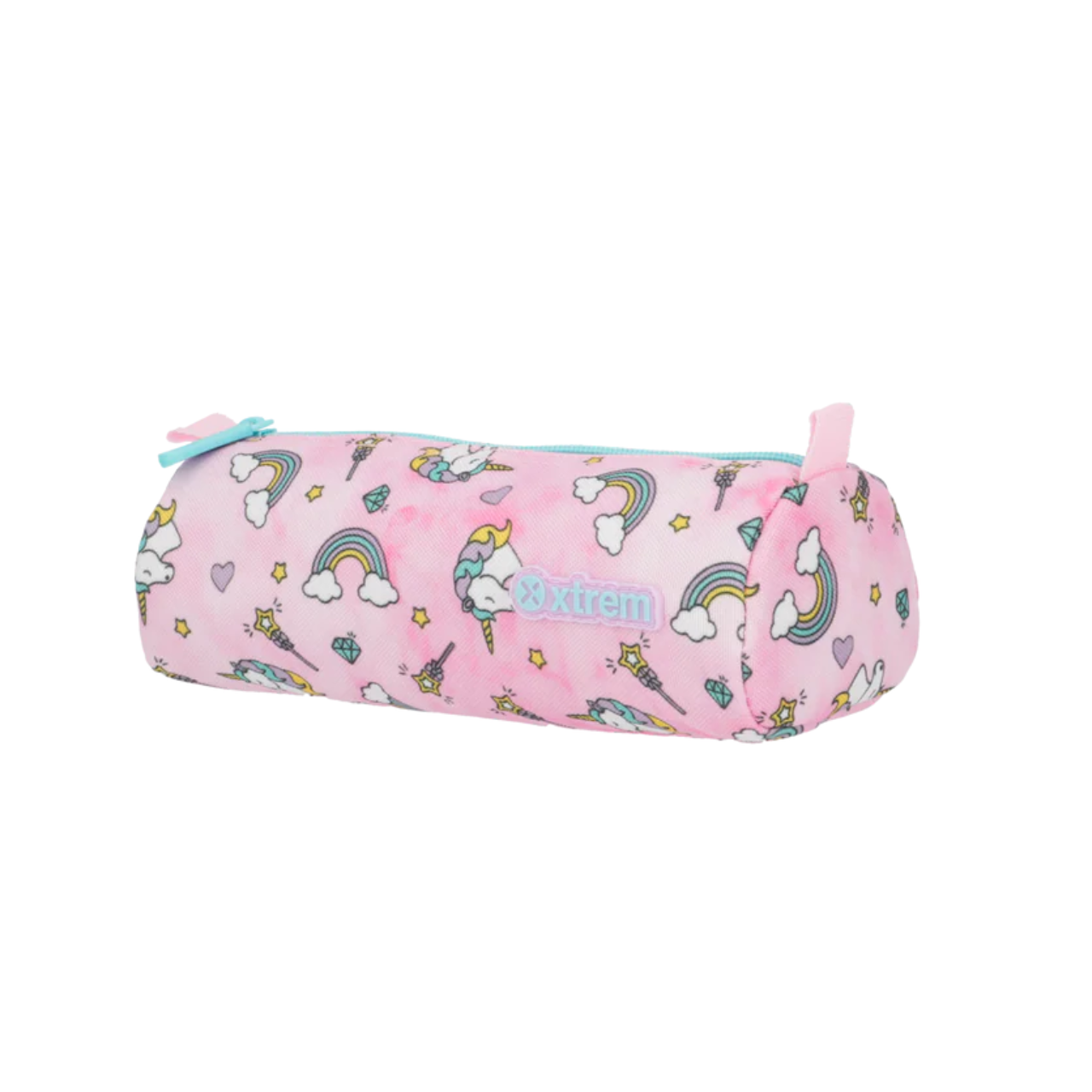 Kit Mochila de Rodas Unicórnio Rosa com Lancheira e Estojo