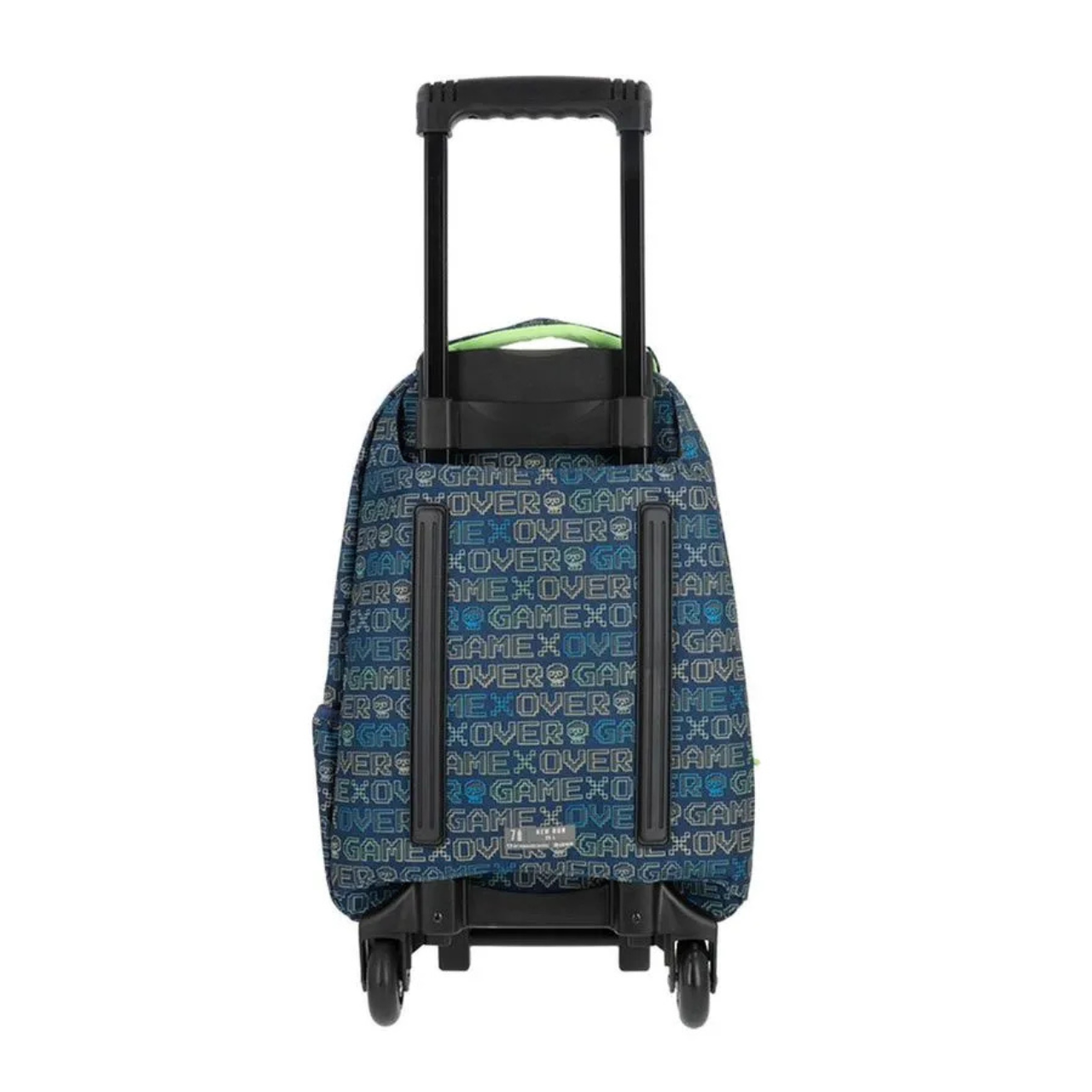 Kit Mochila de Rodas Game Azul com Lancheira e Estojo