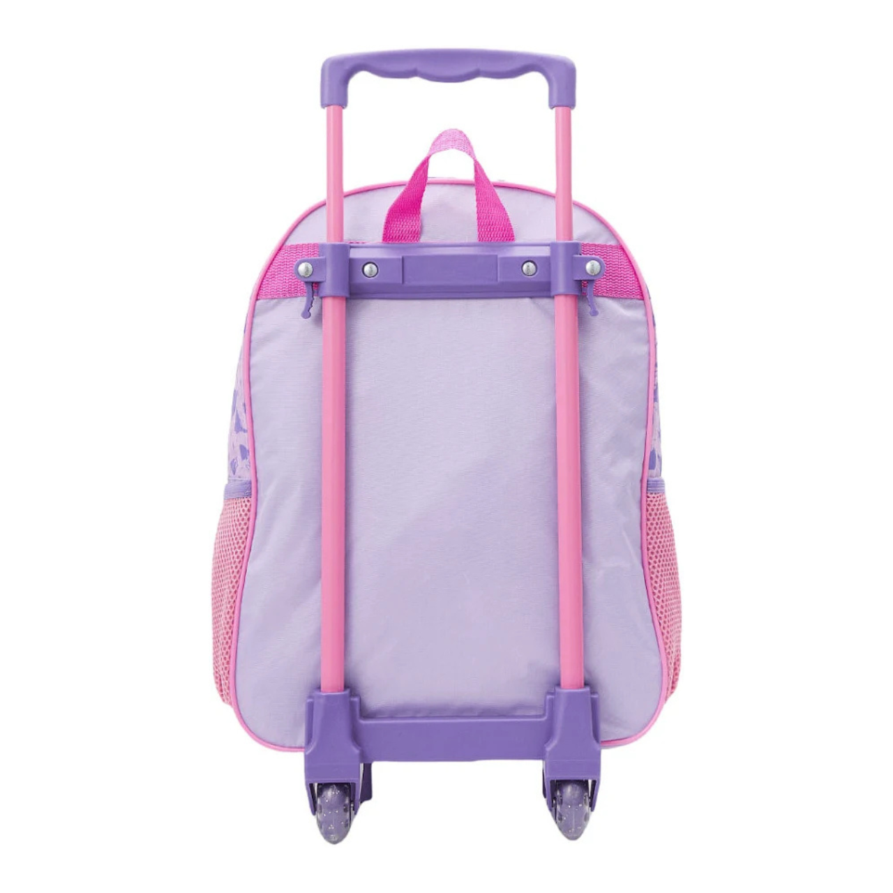 Kit Mochila de Rodas Tiana Roxa com Lancheira e Estojo