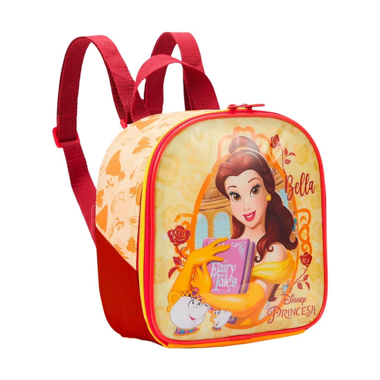 Kit Mochila de Rodas Bela e a Fera com Lancheira e Estojo