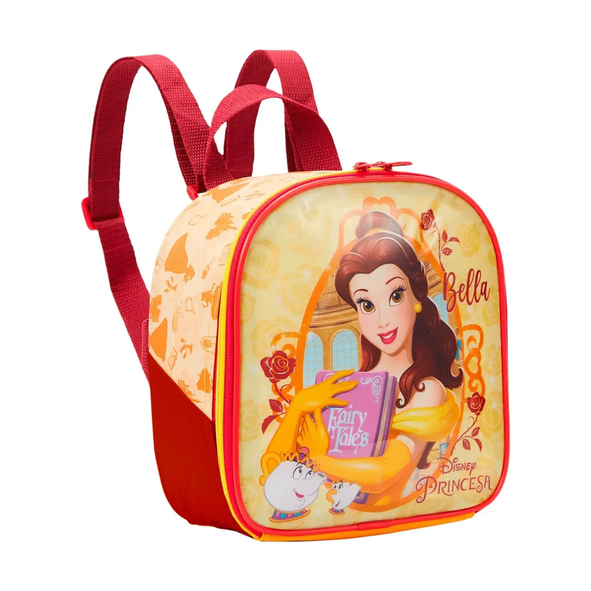 Kit Mochila de Rodas Bela e a Fera com Lancheira e Estojo