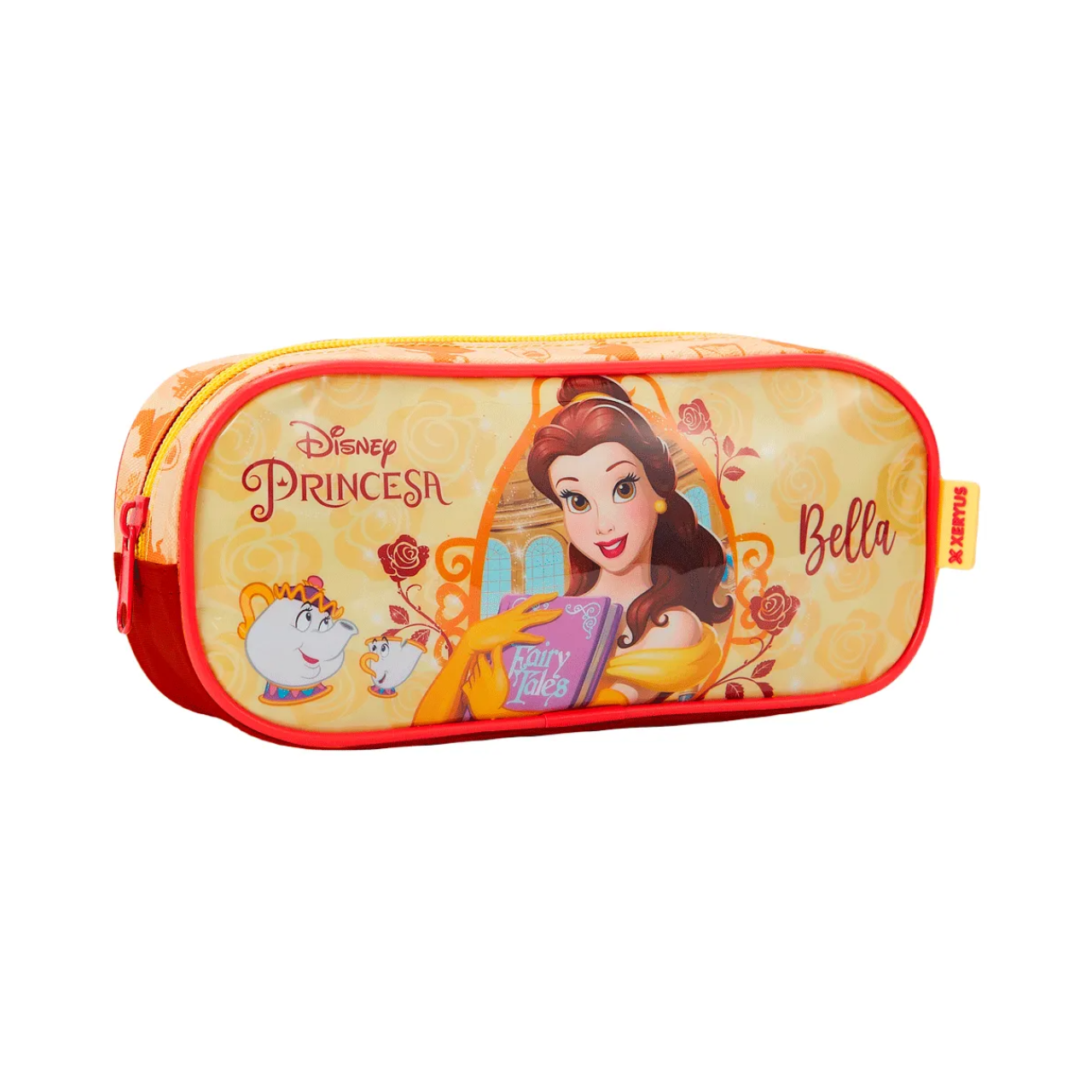 Kit Mochila de Rodas Bela e a Fera com Lancheira e Estojo
