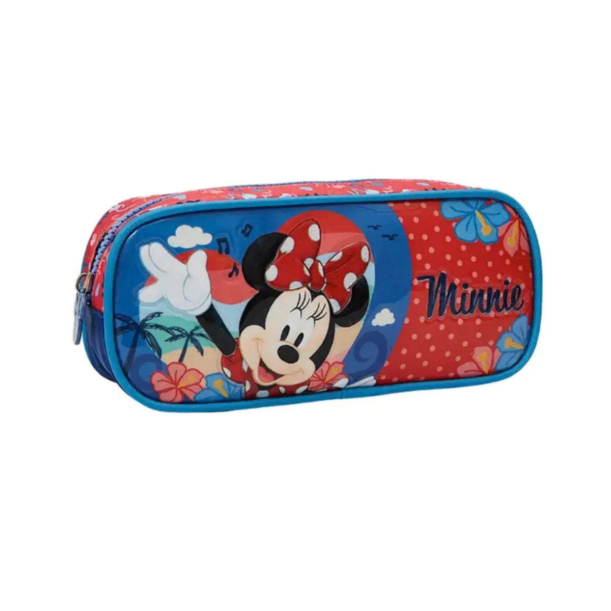 Kit Mochila de Rodas Minnie Azul com Lancheira e Estojo