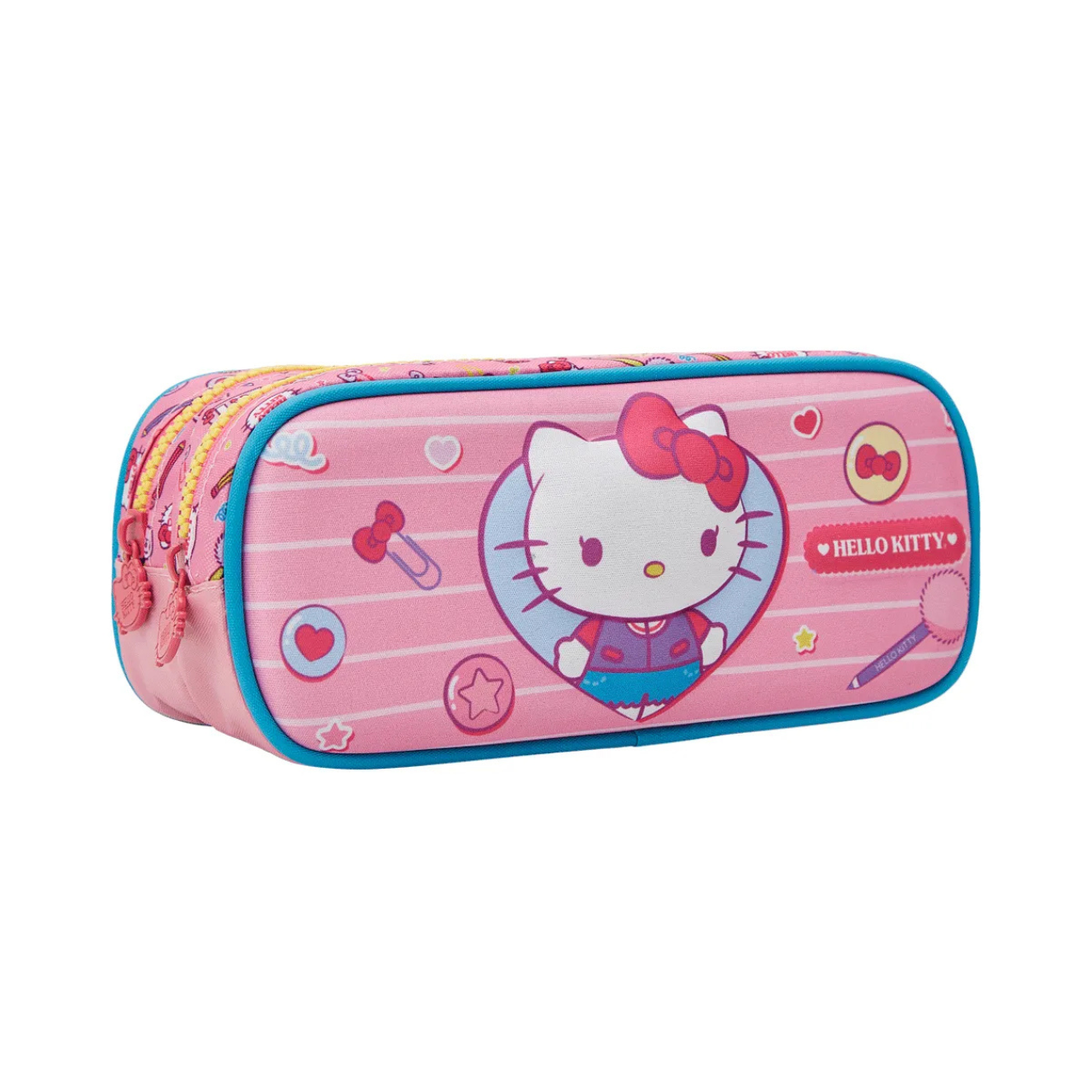 Kit Mochila de Rodas Hello Kitty com Estojo