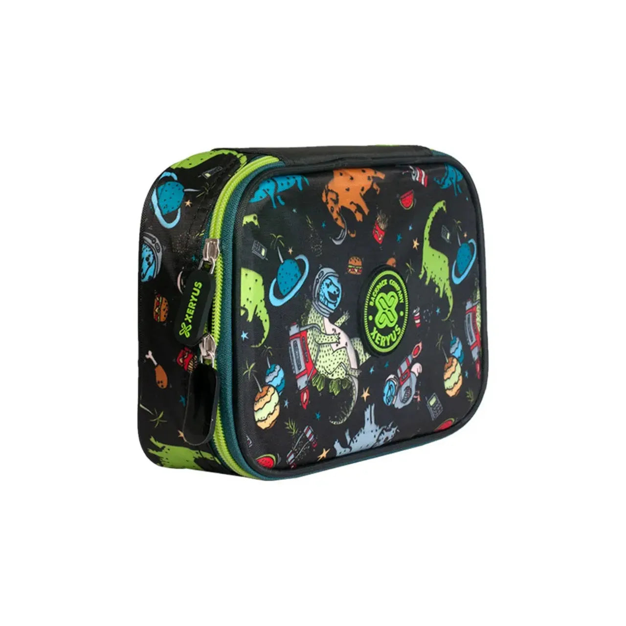 Kit Mochila de Rodas Petit Dino com Lancheira e Estojo