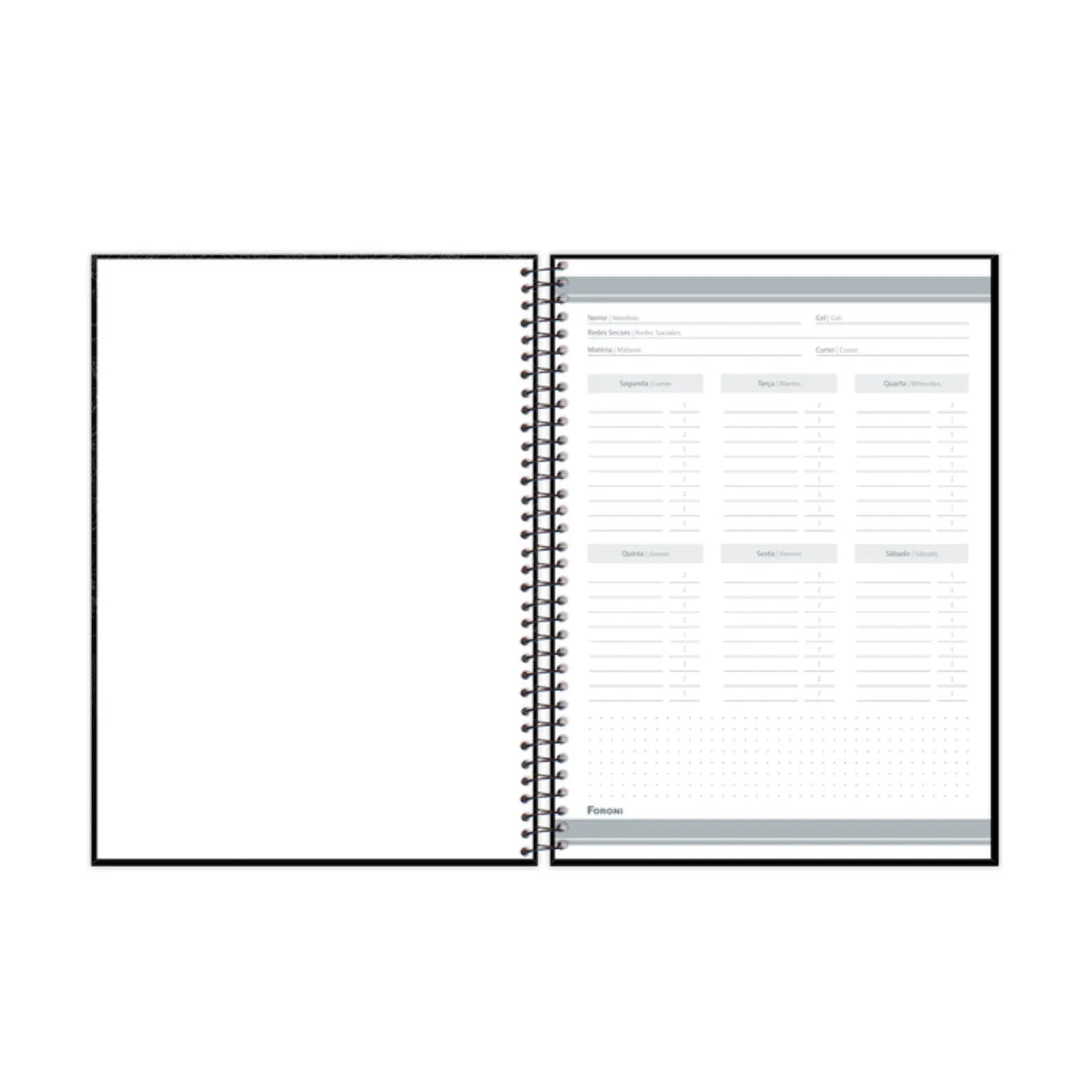 Caderno Universitário 15 Matérias Mortal Kombat Foroni
