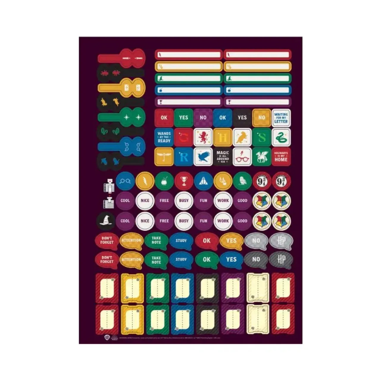 Caderno Universitário 15 Matérias Harry Potter Roxo Jandaia