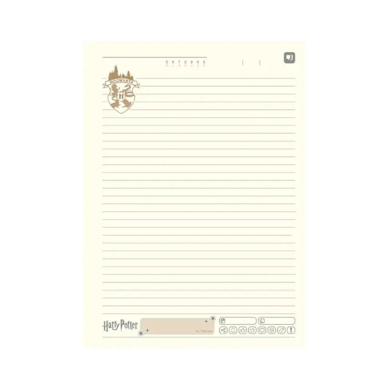 Caderno Universitário 15 Matérias Harry Potter Roxo Jandaia