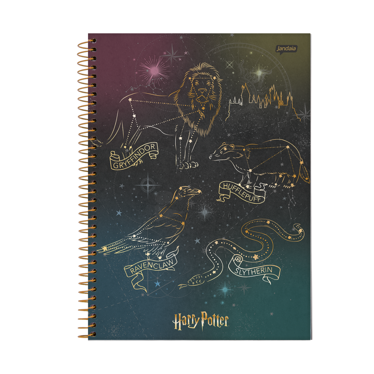 Caderno 1 Matéria 96 Folhas Harry Potter Jandaia