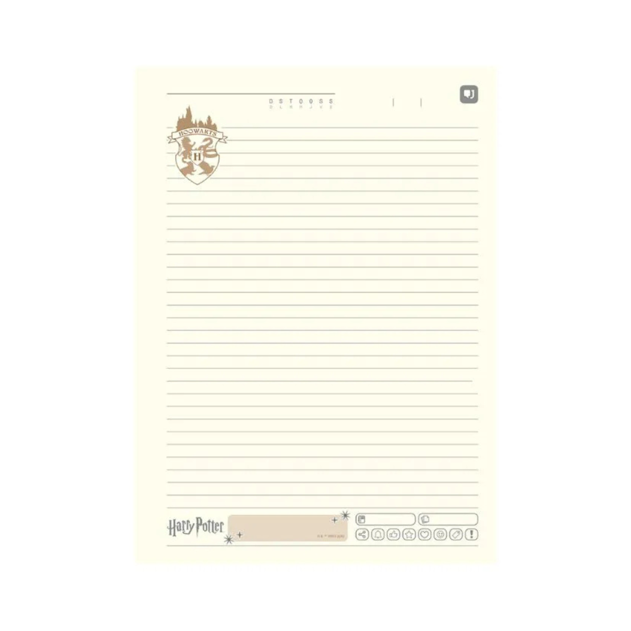 Caderno 1 Matéria 96 Folhas Harry Potter Jandaia
