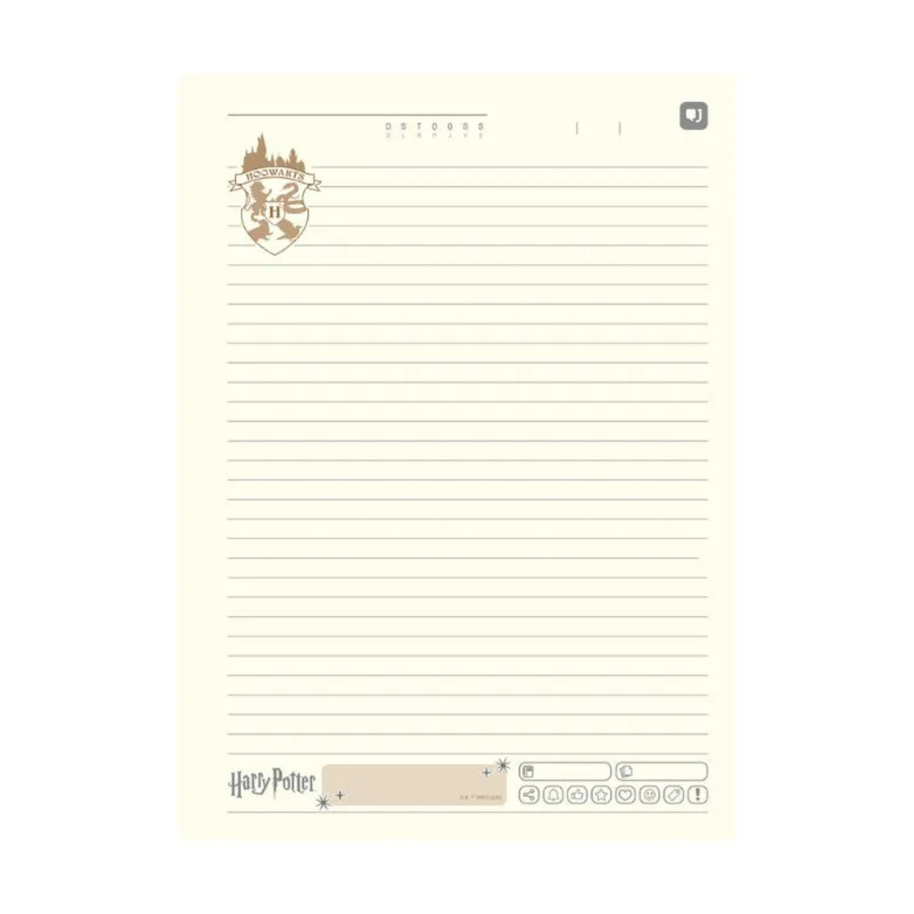 Caderno 1 Matéria 96 Folhas Harry Potter Jandaia