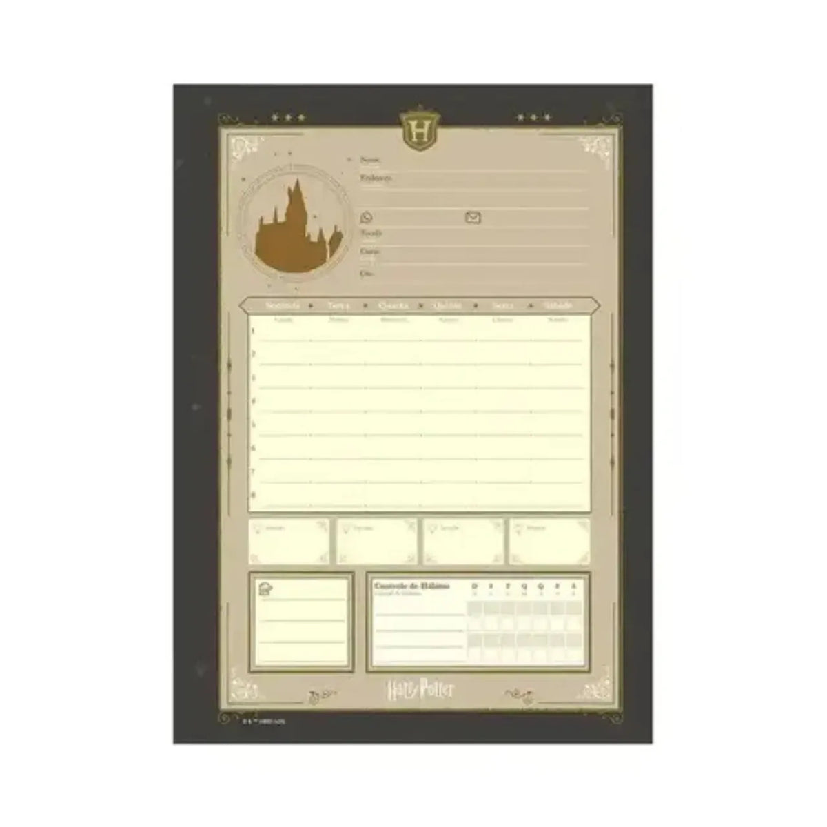 Caderno 1 Matéria 96 Folhas Harry Potter Jandaia