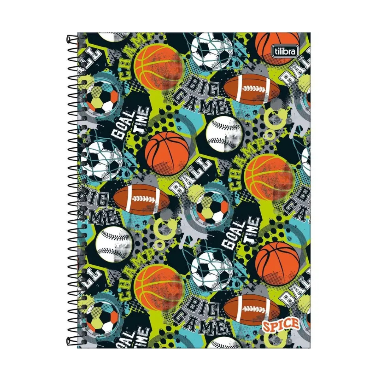 Caderno 1 Matéria Spice Esportes Tilibra 80 Folhas