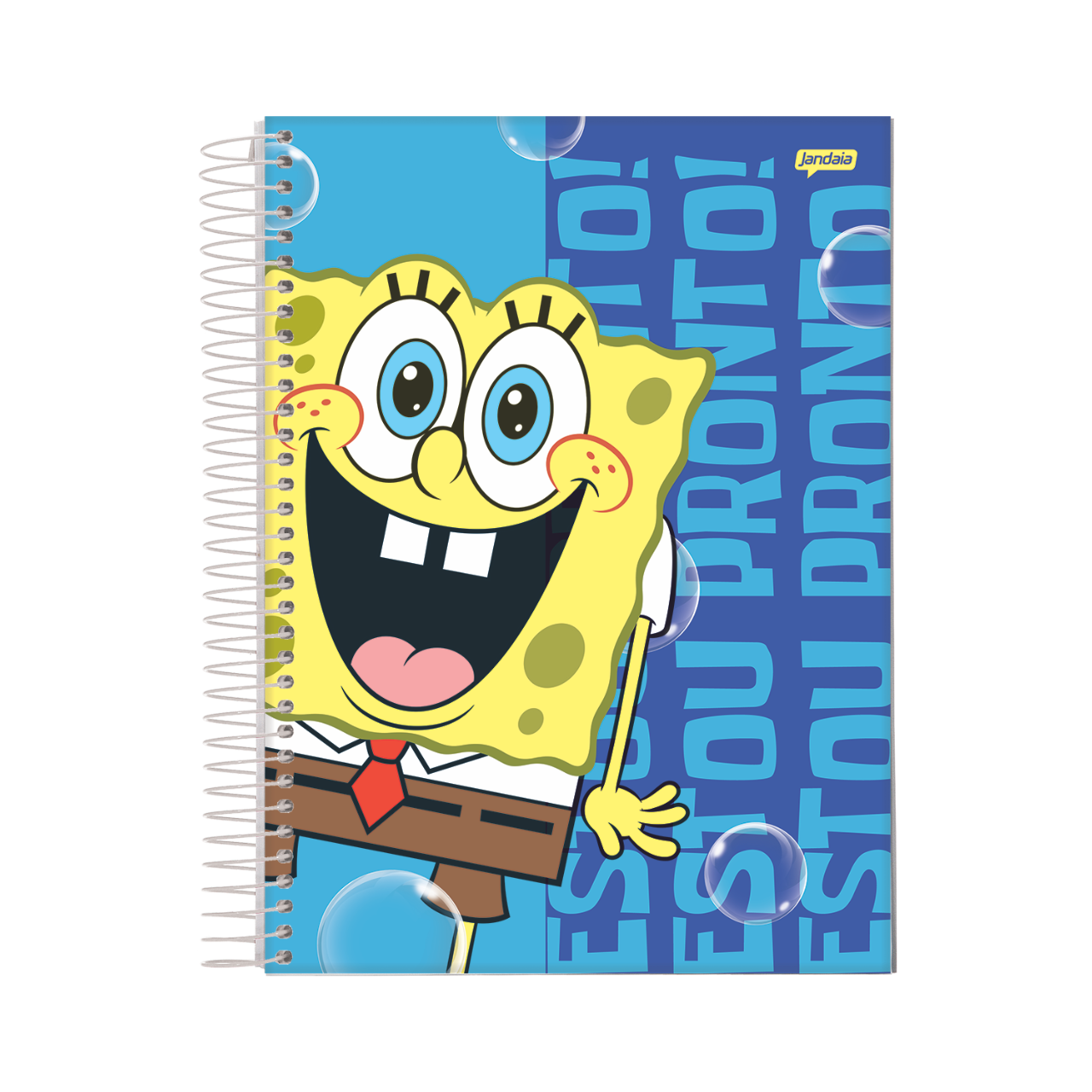 Caderno 1 Matéria Bob Esponja Jandaia 80 Folhas