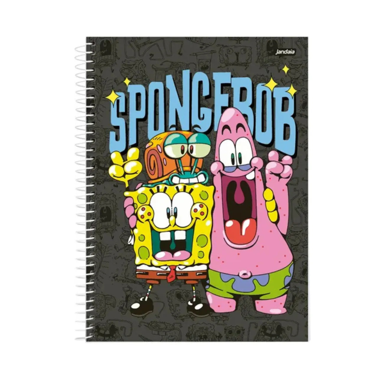 Caderno 1 Matéria Bob Esponja Jandaia 80 Folhas