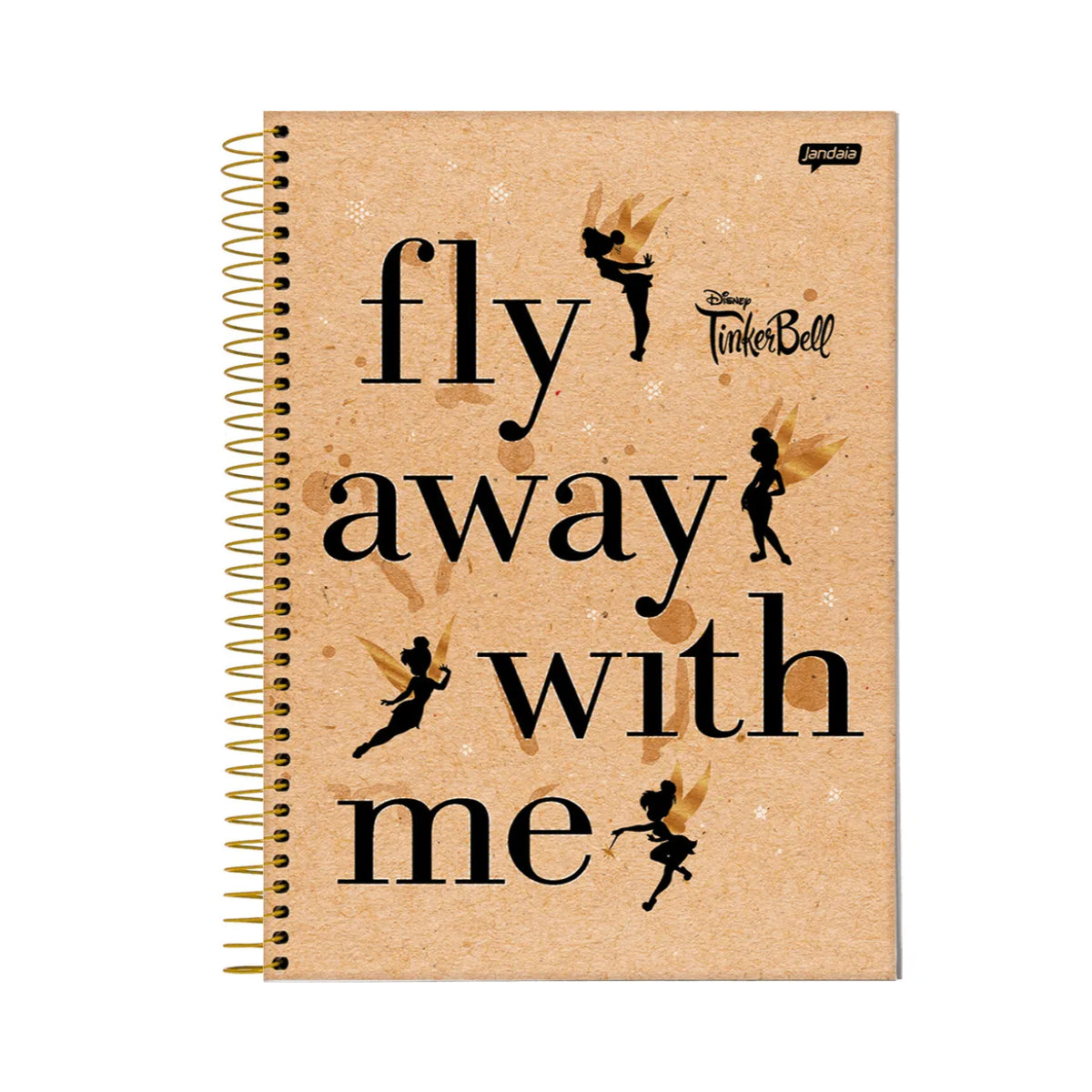 Caderno 1 Matéria 80 Folhas Tinker Bell Jandaia