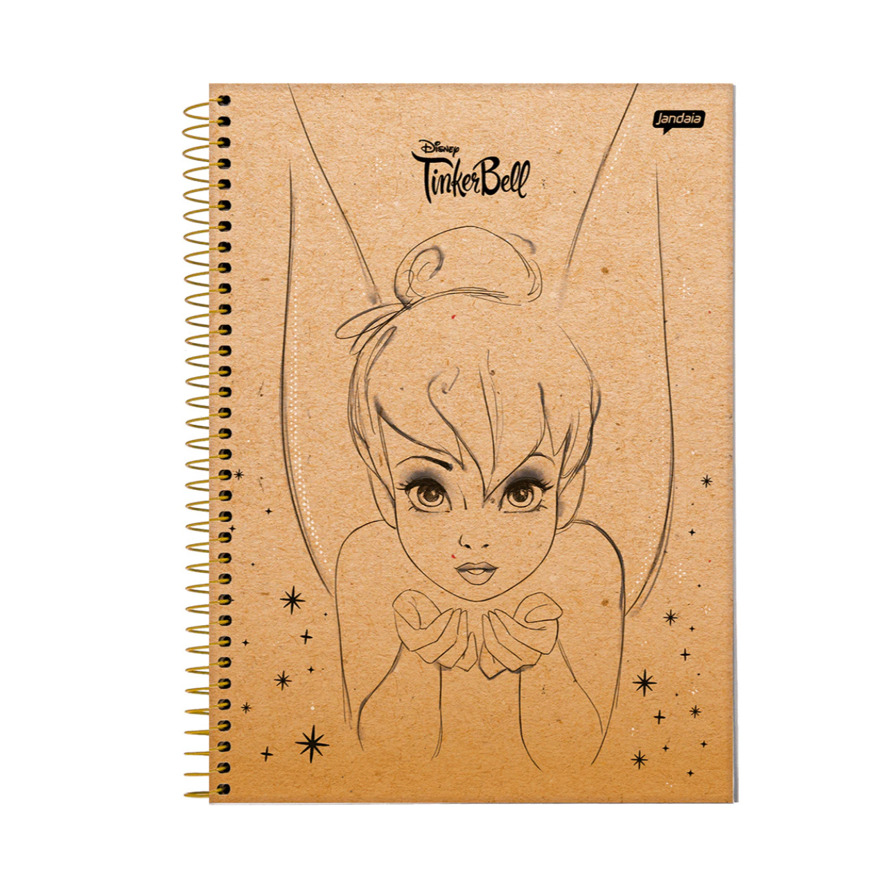 Caderno 1 Matéria 80 Folhas Tinker Bell Jandaia