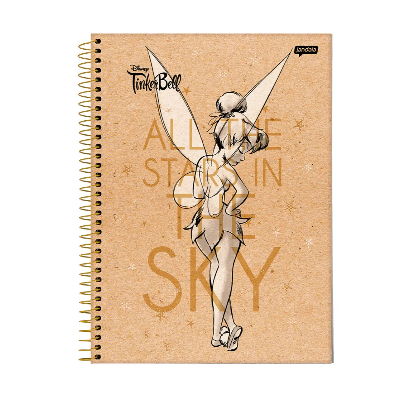 Caderno 1 Matéria 80 Folhas Tinker Bell Jandaia