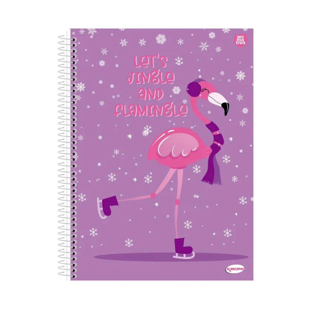 Caderno Flamingo 96 Folhas Espiral Animativa