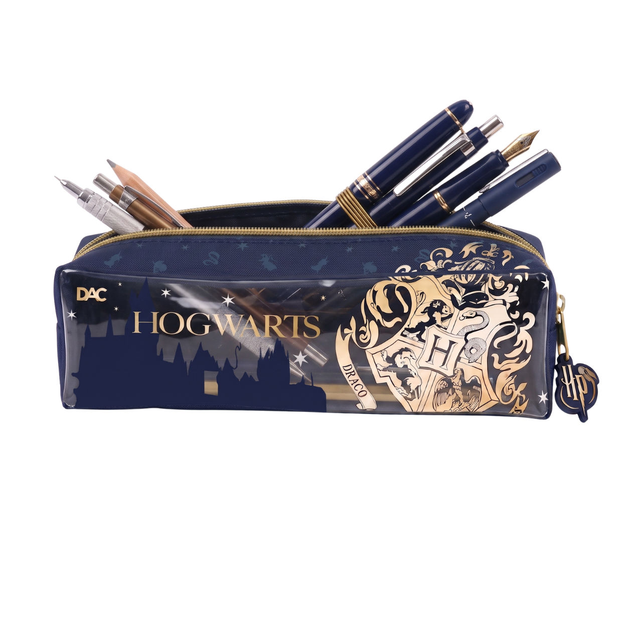 Estojo Escolar PVC Cristal Harry Potter Dac