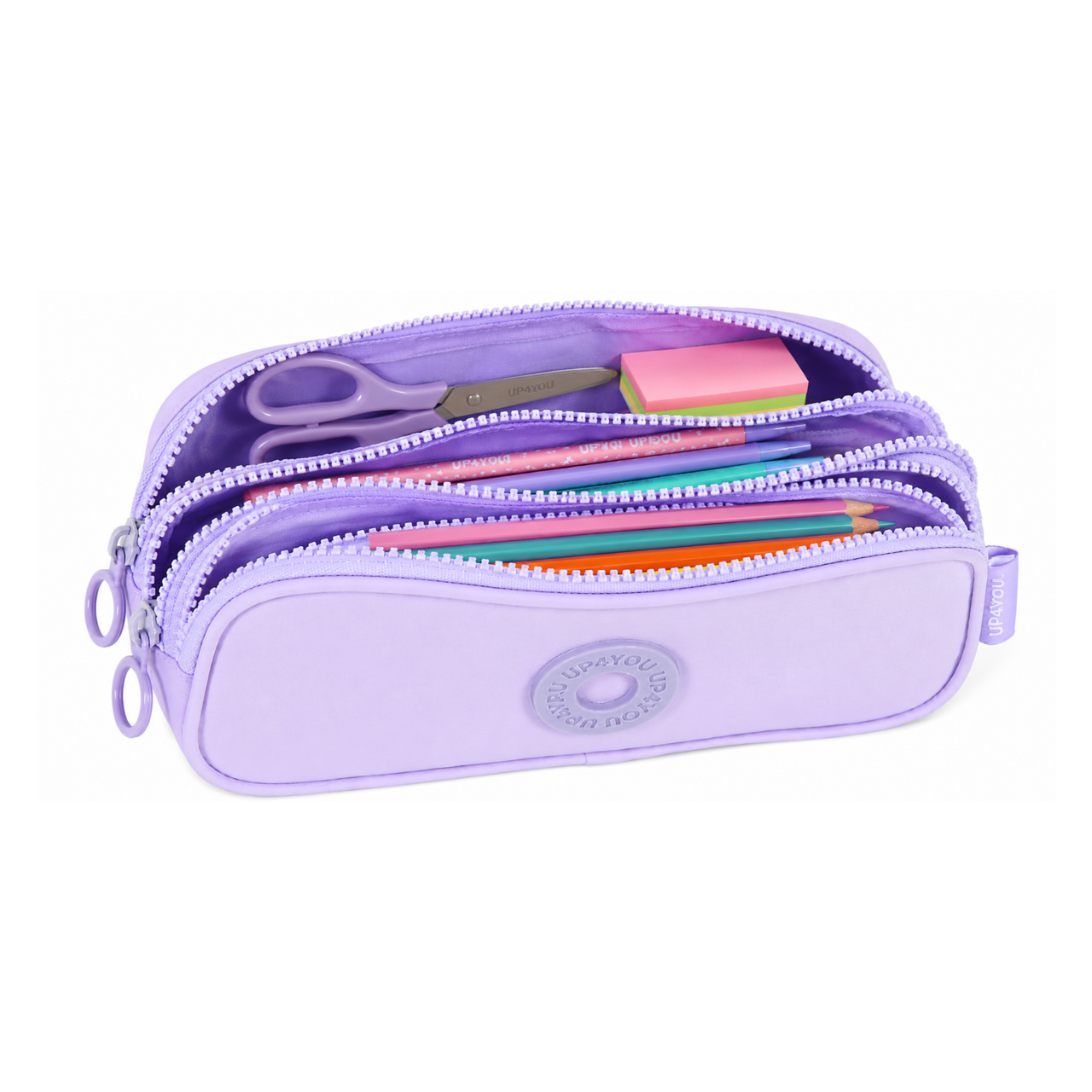 Estojo Escolar Ziper Duplo Roxo Up4you Luxcel