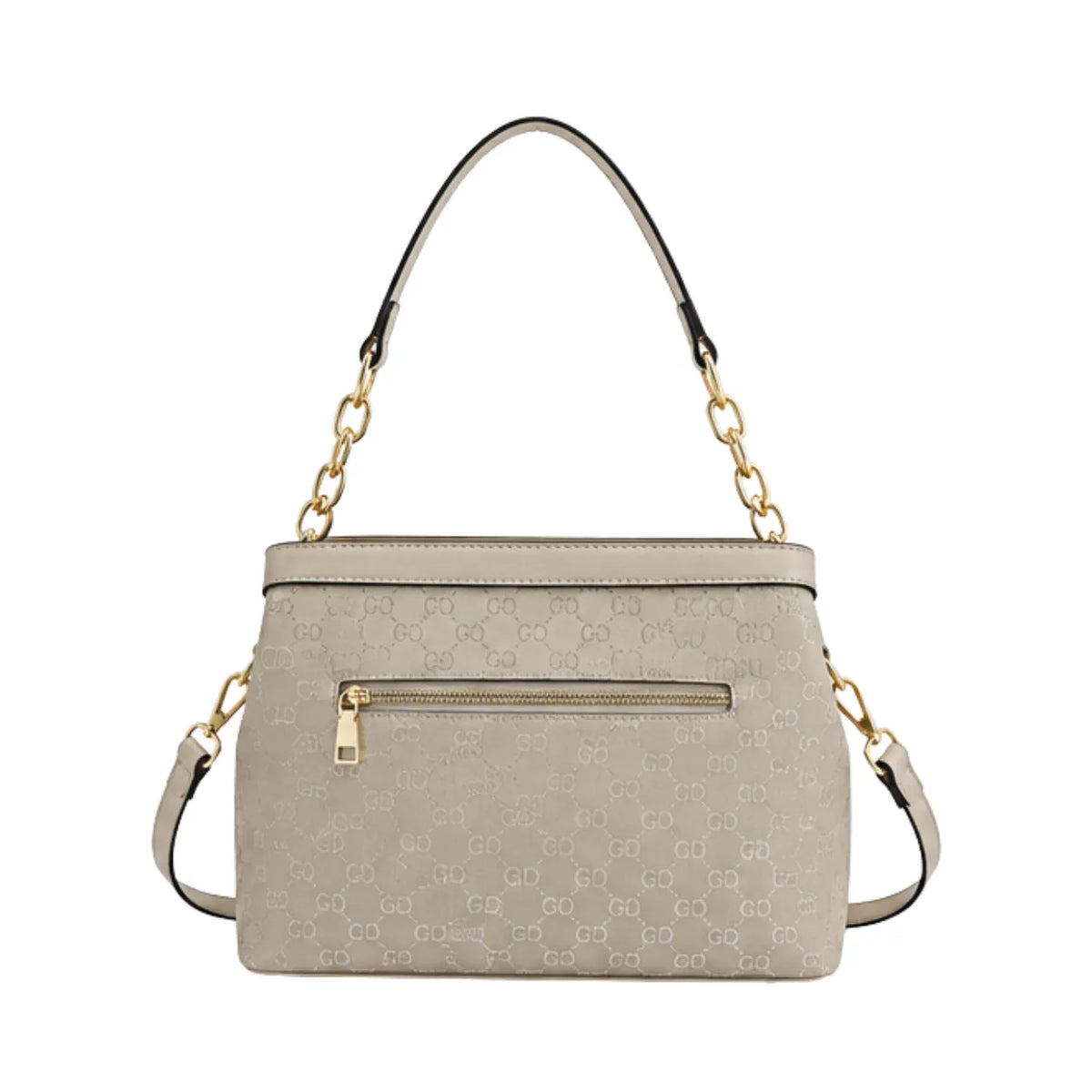 Bolsa Feminina Bege Texturizada Transversal Chenson