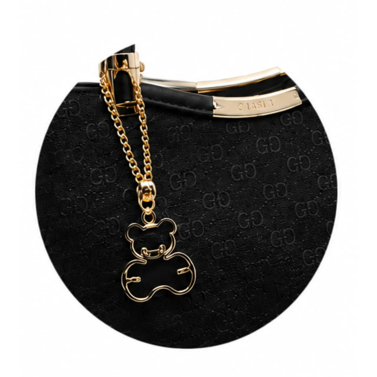 Bolsa Feminina Preta Texturizada Transversal Chenson