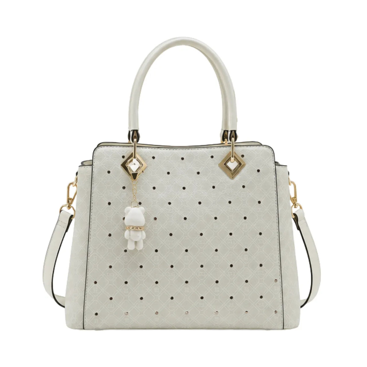 Bolsa Feminina Off White Texturizada Chenson