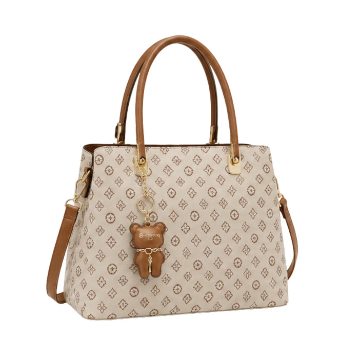 Bolsa Feminina Natural Texturizada Transversal Chenson