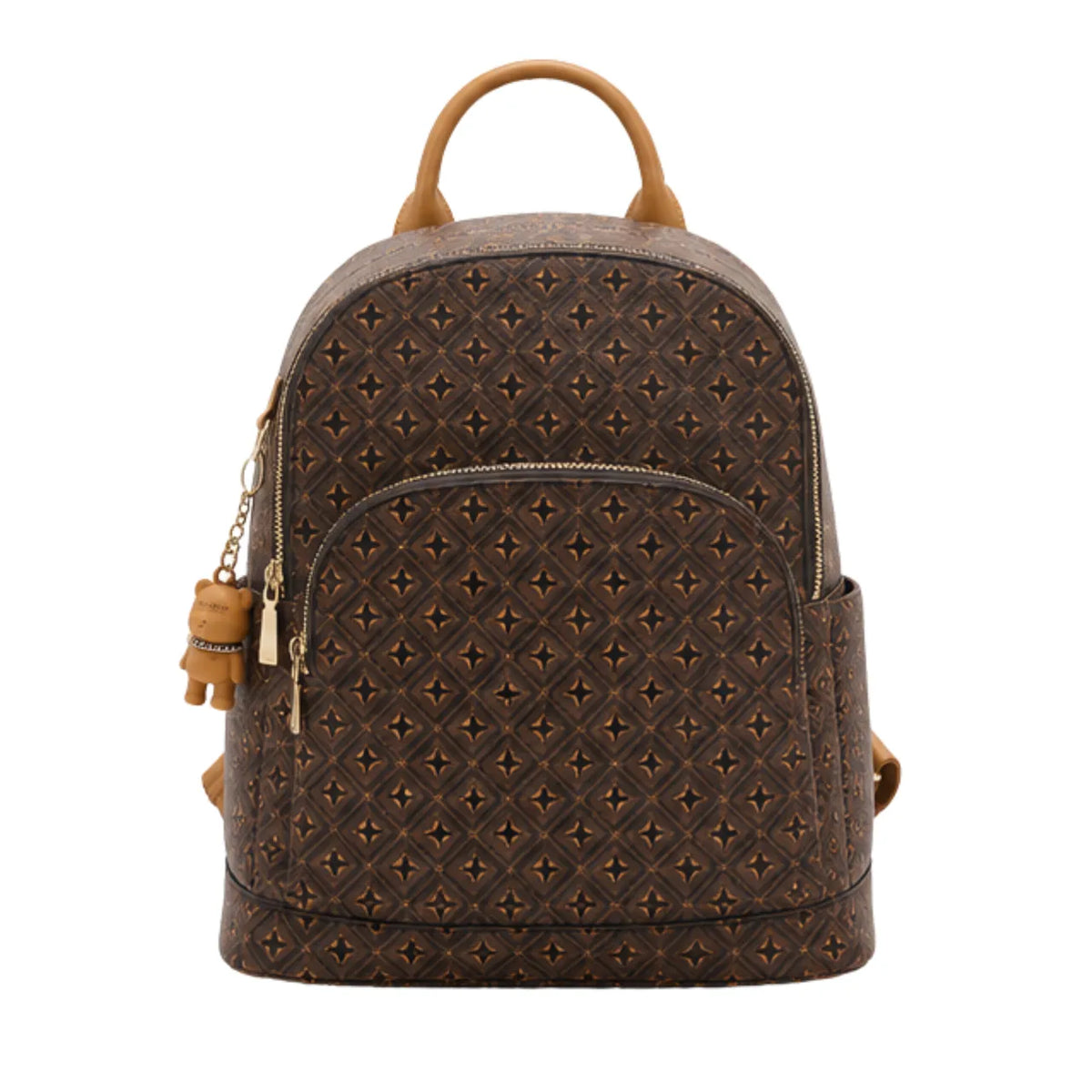 Mochila Feminina Café Texturizada Chenson