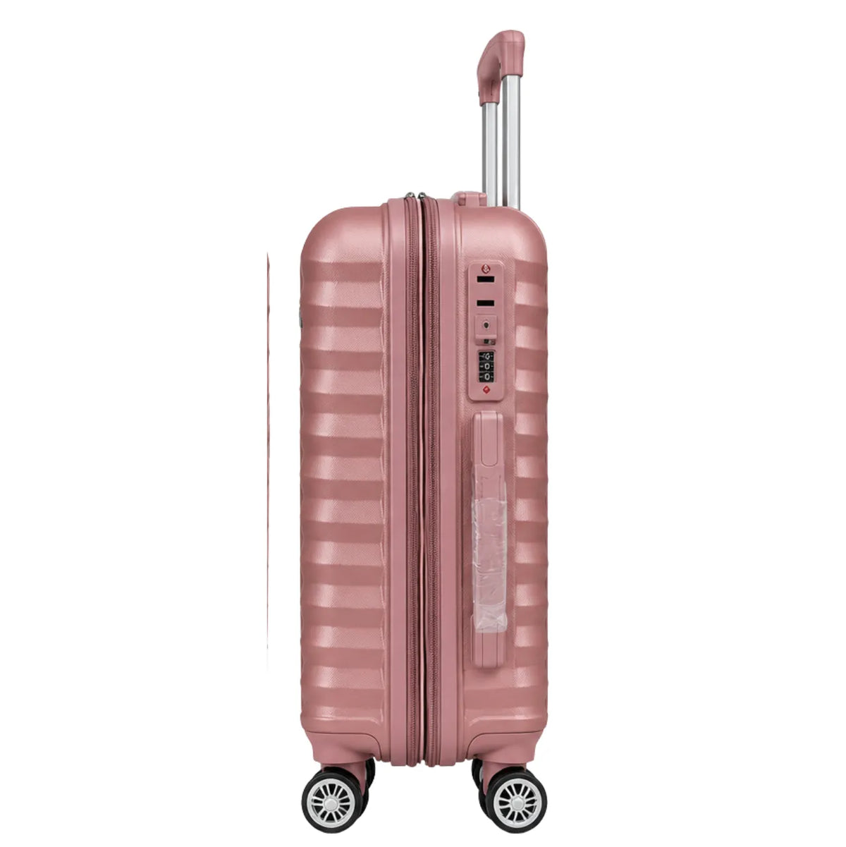 Mala de Viagem Expansível 15/20kg Rosa Policarbonato Hinza