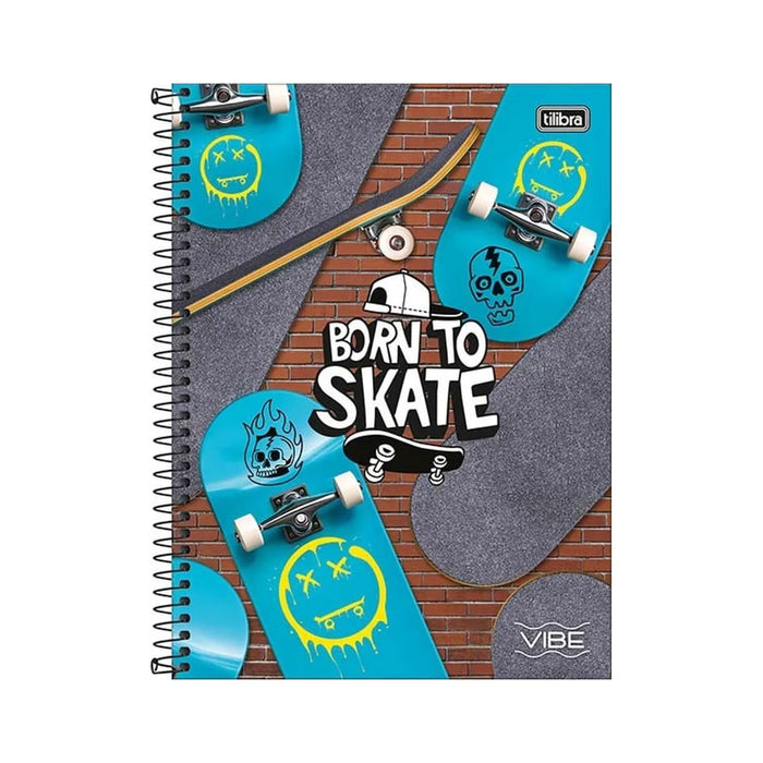 Caderno Skate Vibe 10 Matérias 160 Folhas Tilibra