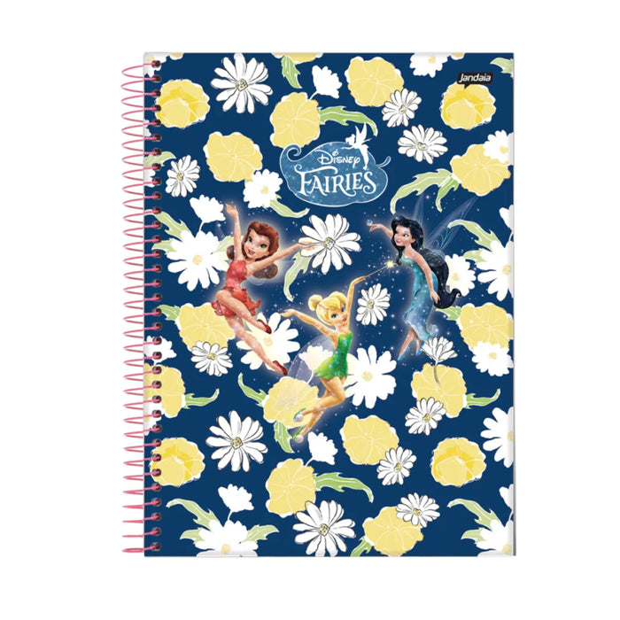 Caderno Disney Fairies 10 Matérias 160 Folhas Jandaia