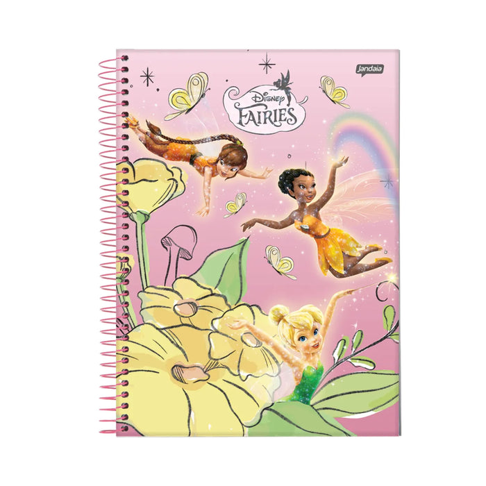 Caderno Disney Fairies 10 Matérias 160 Folhas Jandaia