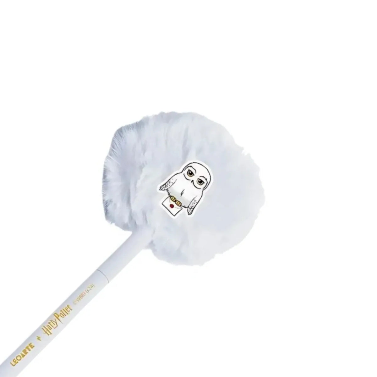 Caneta Esferográfica Pompom Edwiges Harry Potter Leo e Leo