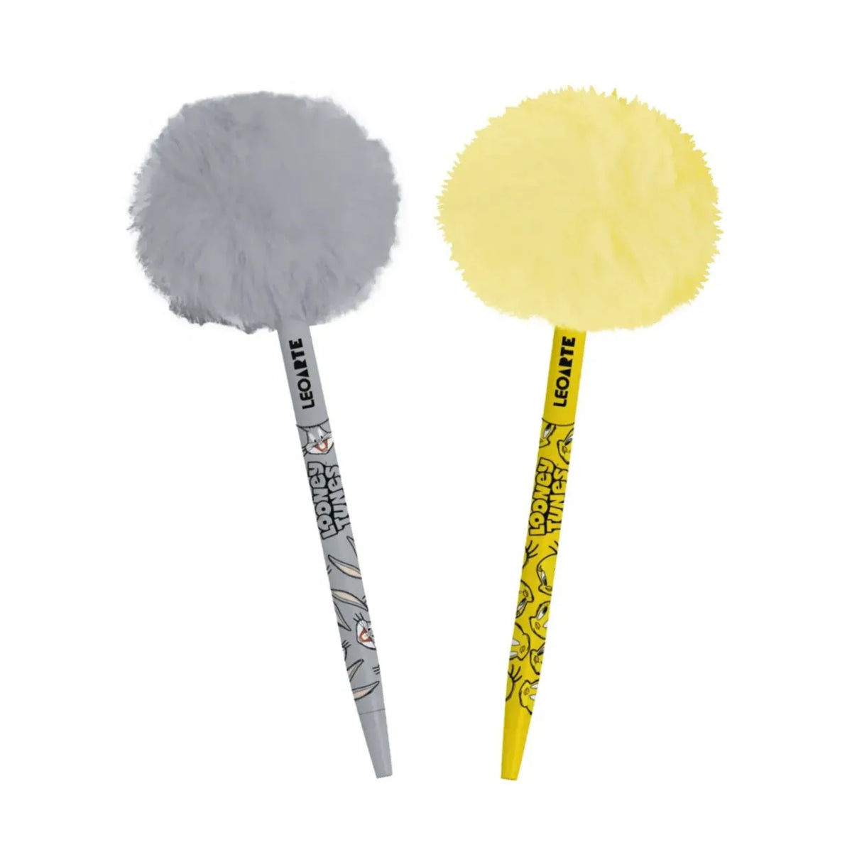 Caneta Esferográfica Pompom Looney Tunes Cinza Leoarte