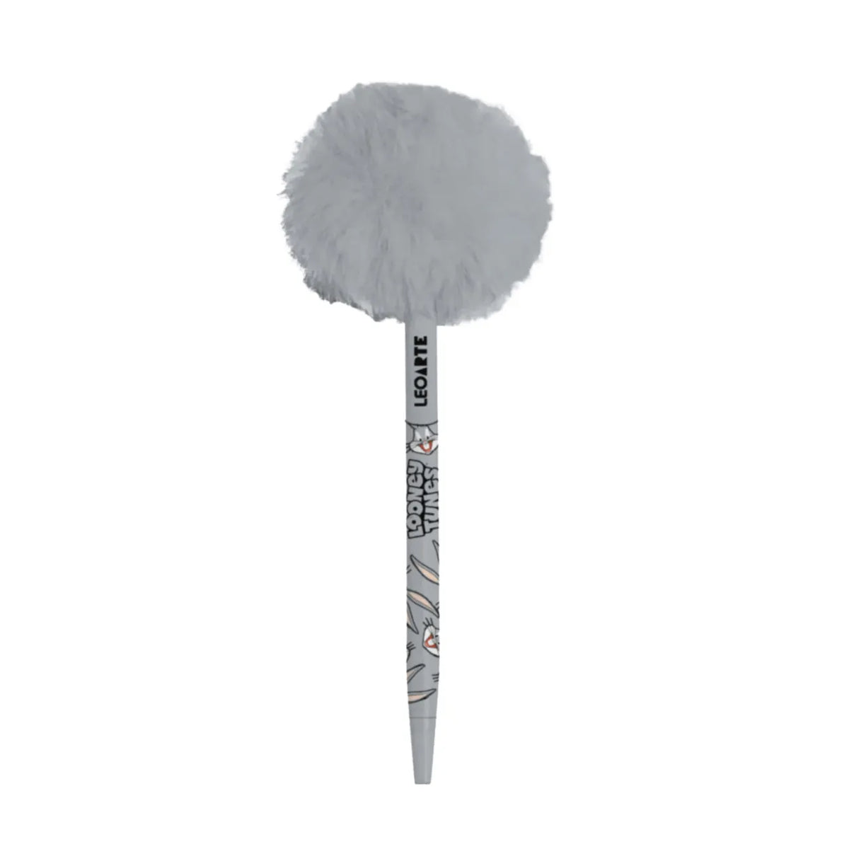 Caneta Esferográfica Pompom Looney Tunes Cinza Leoarte