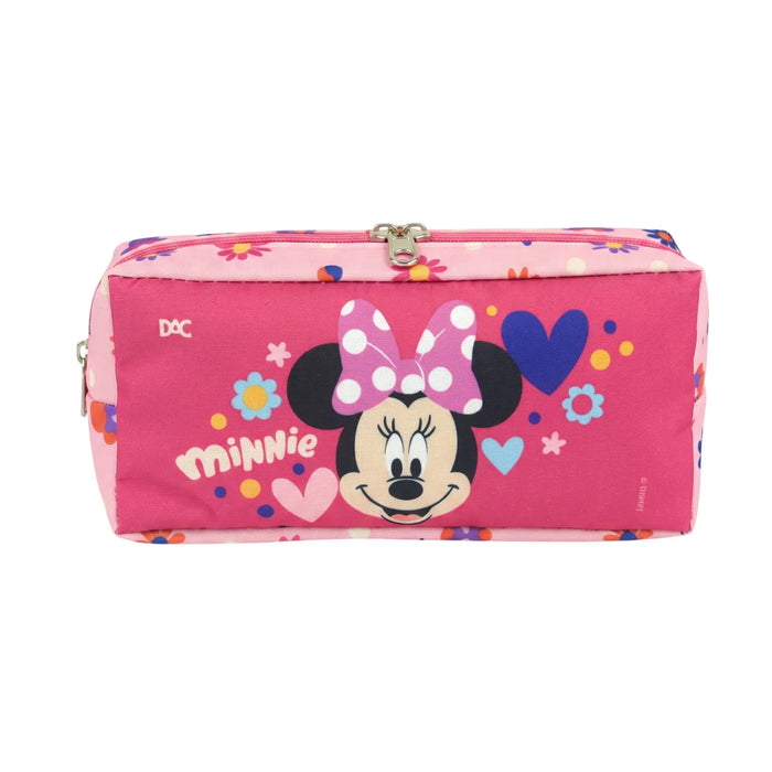 Estojo Escolar Minnie Tecido Rosa Dac