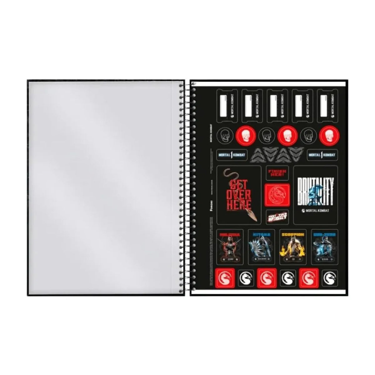 Caderno Mortal Kombat 10 Matérias 160 Folhas Foroni