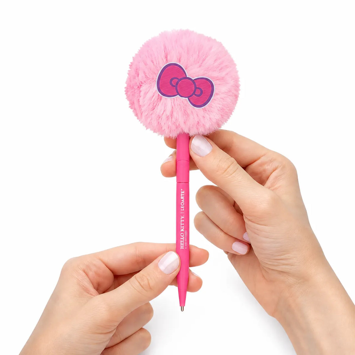 Caneta Esferográfica Pompom Hello Kitty Rosa Leonora