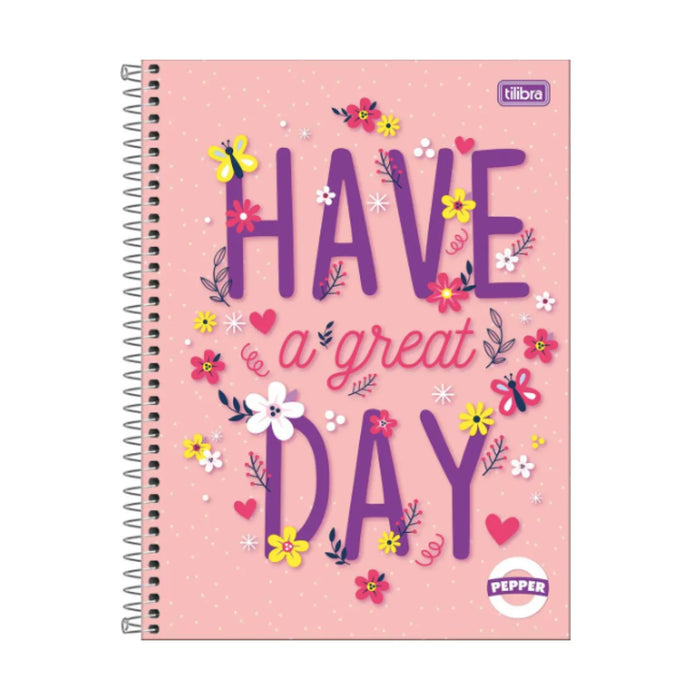 Caderno Have Great Day Pepper 12 Matérias 192 Folhas Tilibra