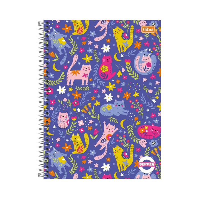 Caderno Universitário Pepper 12 Matérias 192 Folhas Tilibra